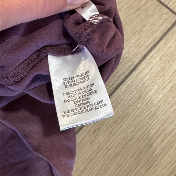 Z Supply Scout Wide Leg Pants in Plum - Picture 8 of 9